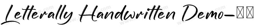 Letterally Handwritten Demo字体转换